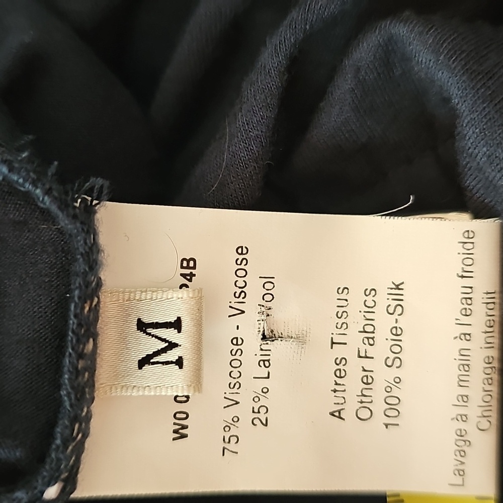 Lanvin Midnight Blue Fabric. Wool Blend. Sz Med. - Picture 10 of 10
